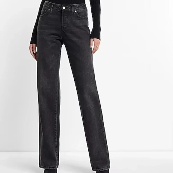 Relaxed Straight Low Rise Jeans - Picture 1 of 6